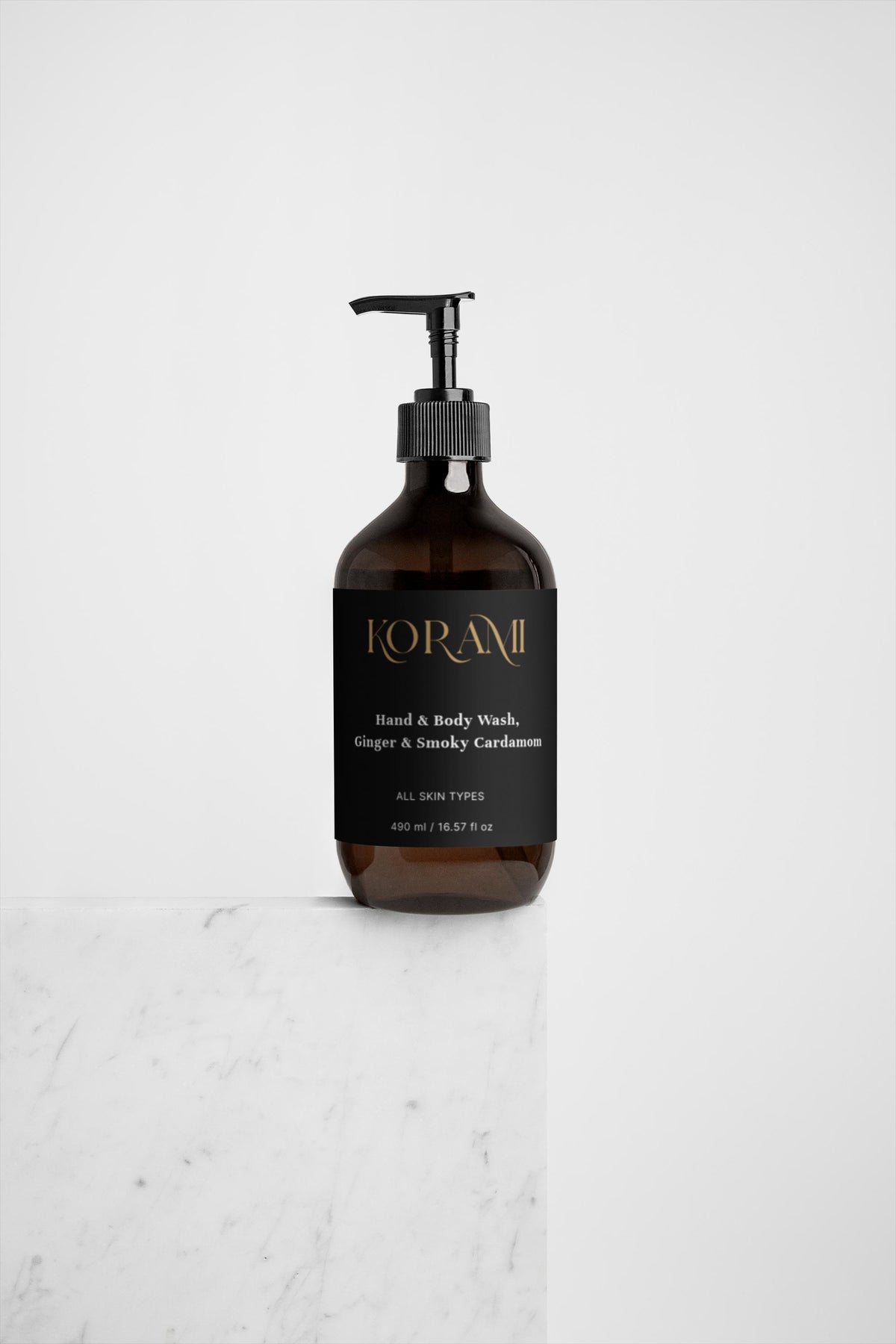 Gel lavant mains et corps, gingembre et cardamome fumée