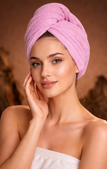 Microfibre Hair Turban – Fast Drying & Anti-Frizz